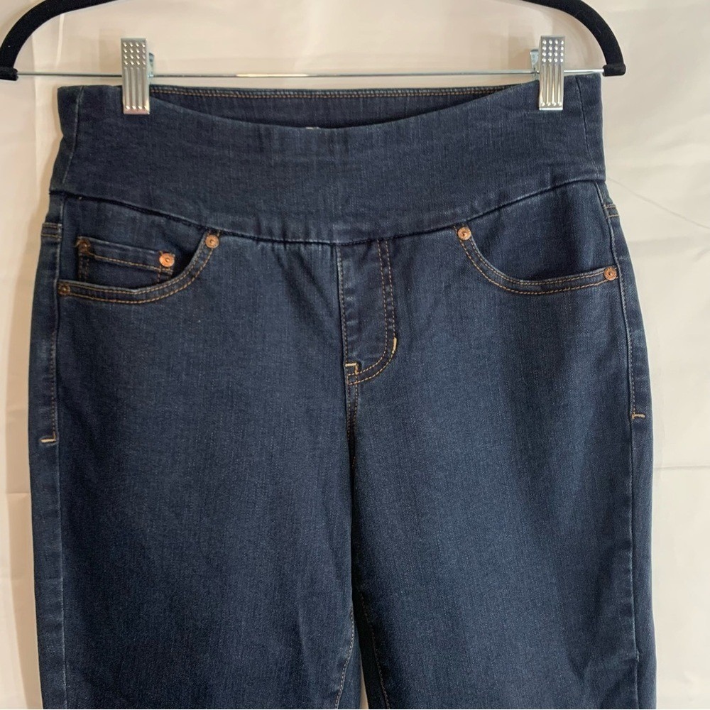 NWT JAG Women's Nora Mid Rise Skinny Pull-On Dark Elastic Jeans, size 6, 31” - Picture 6 of 12